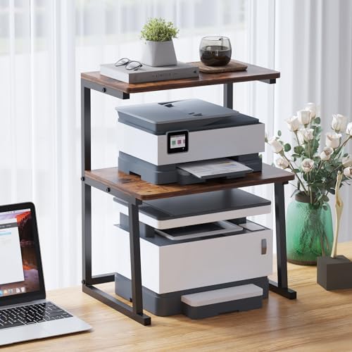 Snapklik.com : 3-Tier Desktop Printer Stand, Multifunctional Stand For ...