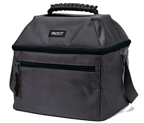 PackIt Freezable Utility Cooler, 18 Can, Charcoal Grey