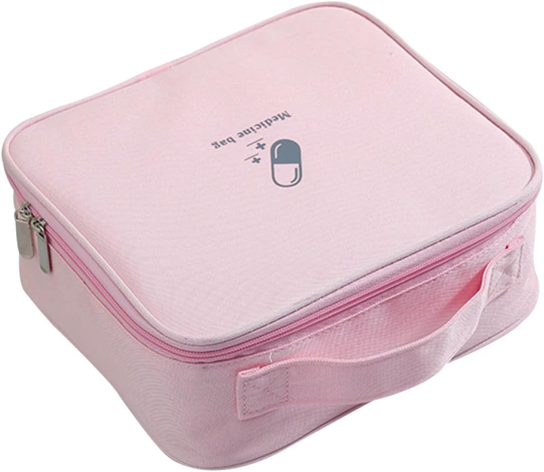 First Aid Kit Bag Travel Medicine Organizer Oxford Cloth Emergency Pouch Portable Storage Bag for Outdoor and Home Use