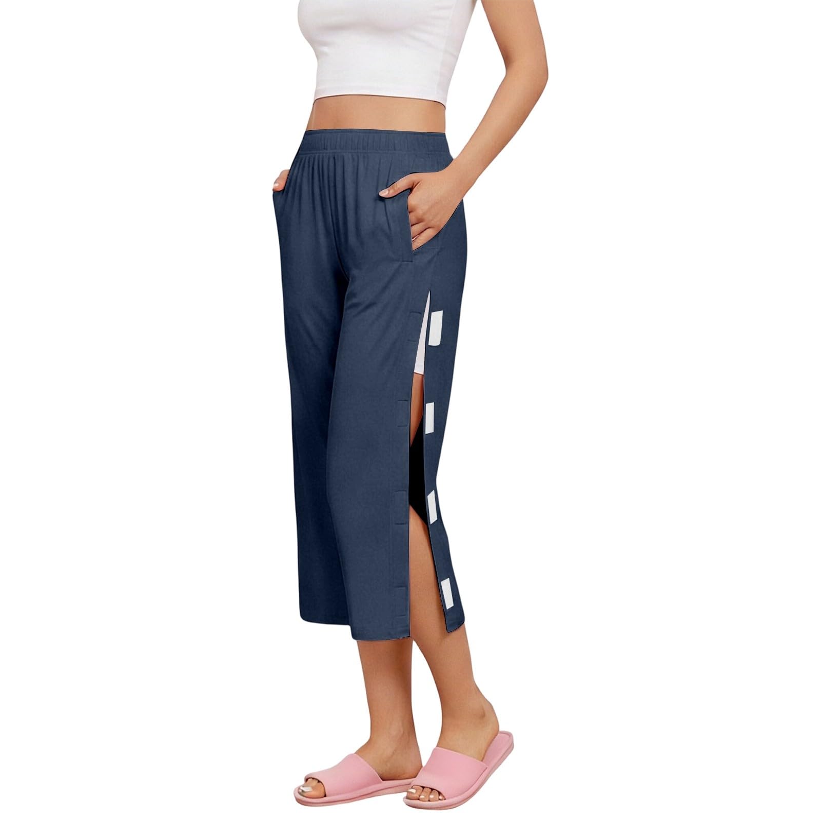 Pantalon médical doux WWricotta, confort supérieur ajustable