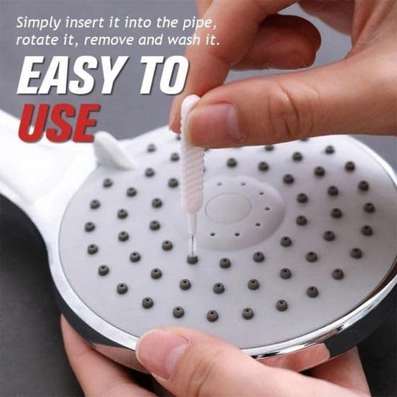 Image of Shower Head Cleaner Tools, Shower Head Cleaning Brushes Multi-Size Shower Head Cleaner Picks Anti-Clogging Cleaning Brush for Bathroom Small Hole Gap Nozzle Window Slot