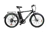 Myatu E-Bike 26 Pulgadas E-Mountainbike para Mujeres y Hombres Batería Desmontable de 36V/12.5Ah Motor de 250W Bicicleta eléctrica Shimano de 6 velocidades Autonomía de 40-70 km