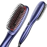 cepillo alisador electrico pelo mojado 【SUAVE Y SEDOSO】 El cepillo alisador de pelo de FURIDEN ayuda a conservar un buen nivel de humedad en tus mechones, lo cual hace que el cabello quede menos rizado y más brillante con su uso. El elevado número de cerdas significa que tu pelo tiene tres veces más contacto en cada pasada que con una plancha para el pelo.