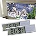 ALLOMN Termómetro de Tanque de Peces, 2 PCS de Termómetro de Acuario Digital de Alta Sensibilidad, Dos Adhesivos Adhesivos, Precisión de hasta 0,1 Grados (Plata)