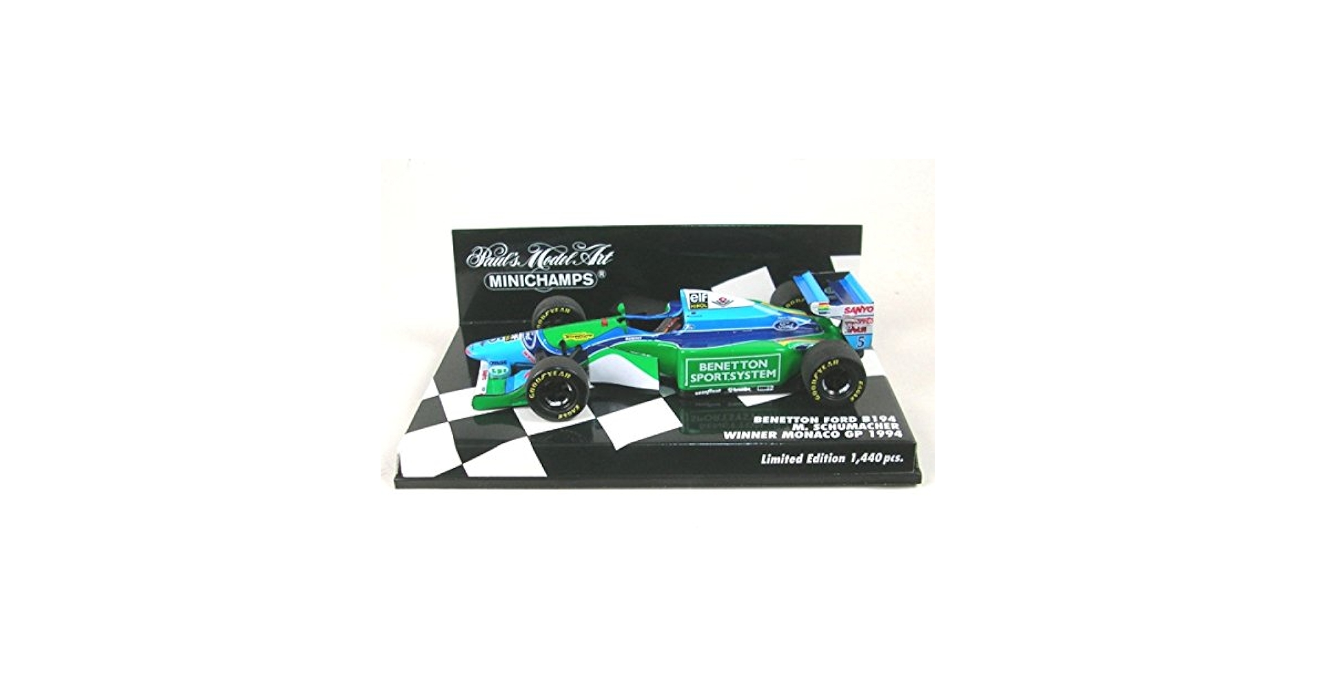 ミニチャンプス　1/43 ベネトンフォードB194 M.シューマッハ 値下げ！ ミニチャンプス ○ 1/43 ベネトン フォード 〓 B194 / ミハイル