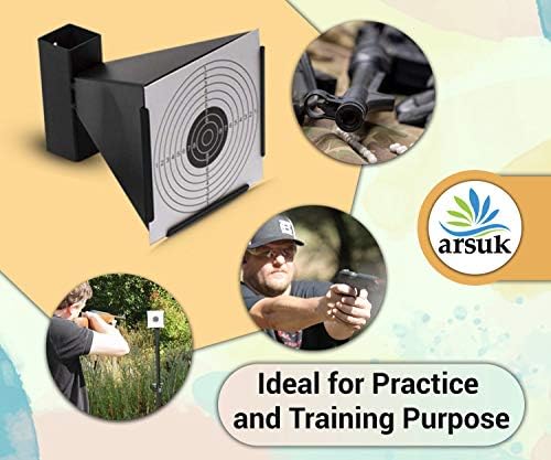 ARSUK Airsoft Target Holder Cone Funnel bb Pellets Trap For Indoor and Outdoor Shooting 15 * 15cm