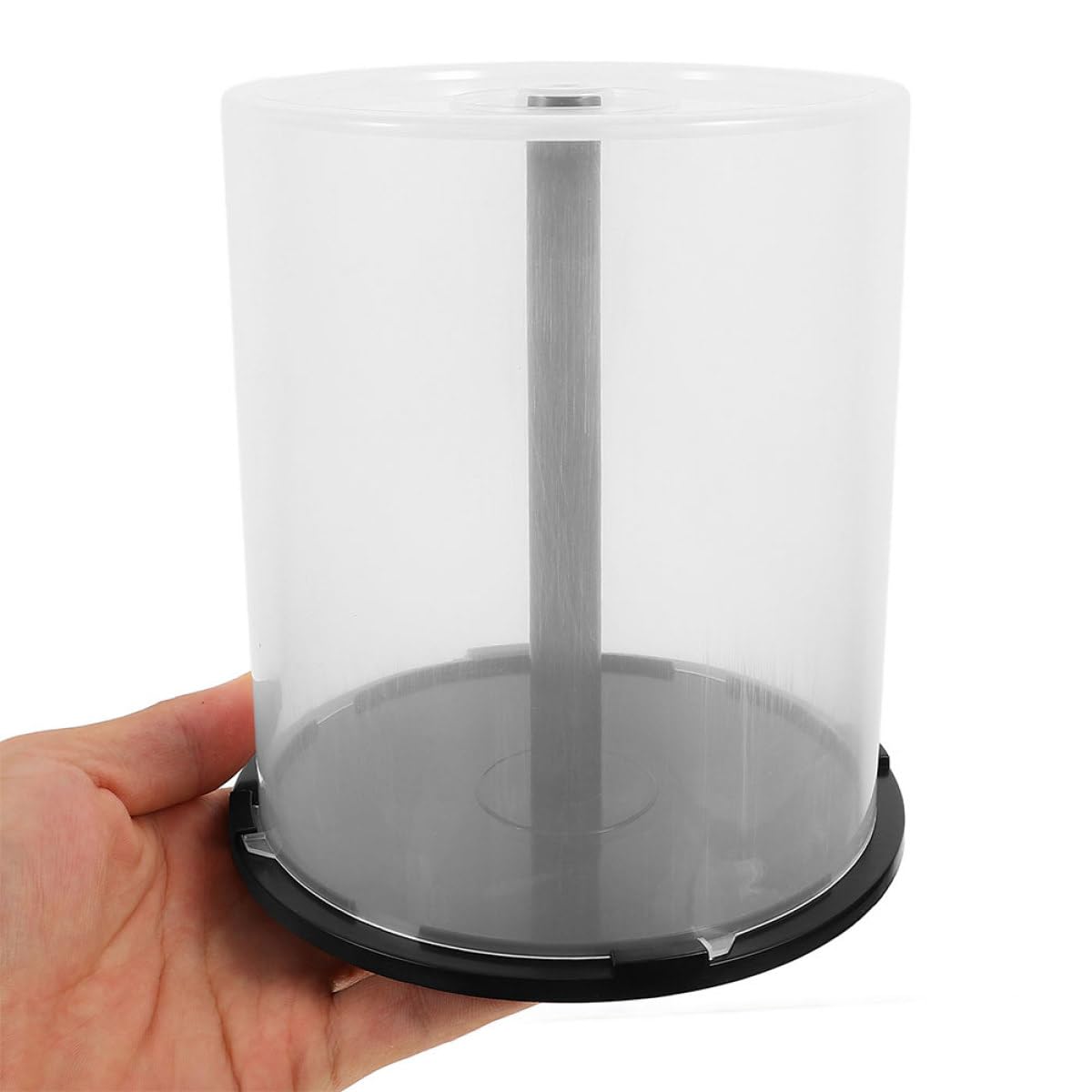 Didiseaon Contenitori per Dvd in Plastica Pp 5 Pezzi Capacità 100 Dischi Design Trasparente Minimalista per Organizzazione CD in Ufficio e Casa