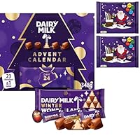 Cadbury's TRIO Collection Dairy Milk Christmas Advent Calendar and 2 x Selection Packs (504g of Chocolate)