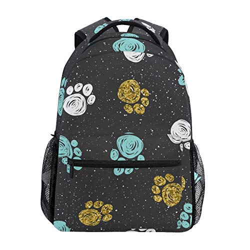 Hund Pfote Schulrucksack für Jungen Mädchen Kinder Reisetasche Bookbag Cover