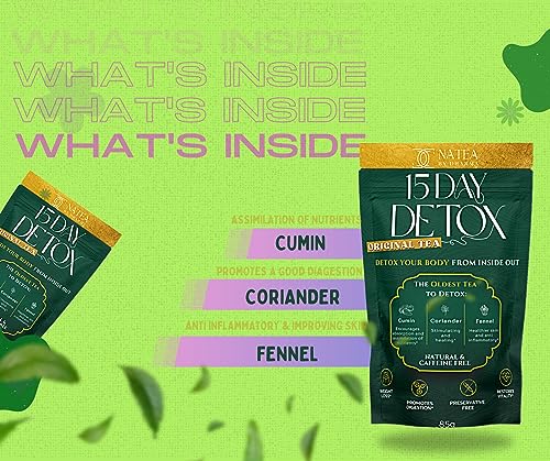 Dharma Nutrition Detox Tea 15 Day Natural Cleanse - Organic, Digestive Tea, CCF Tea, Supports Metabolism, Helps Bloating, Improves Skin & Hair, Decaf Tea, Natural Herbs, All Natural - Image 6