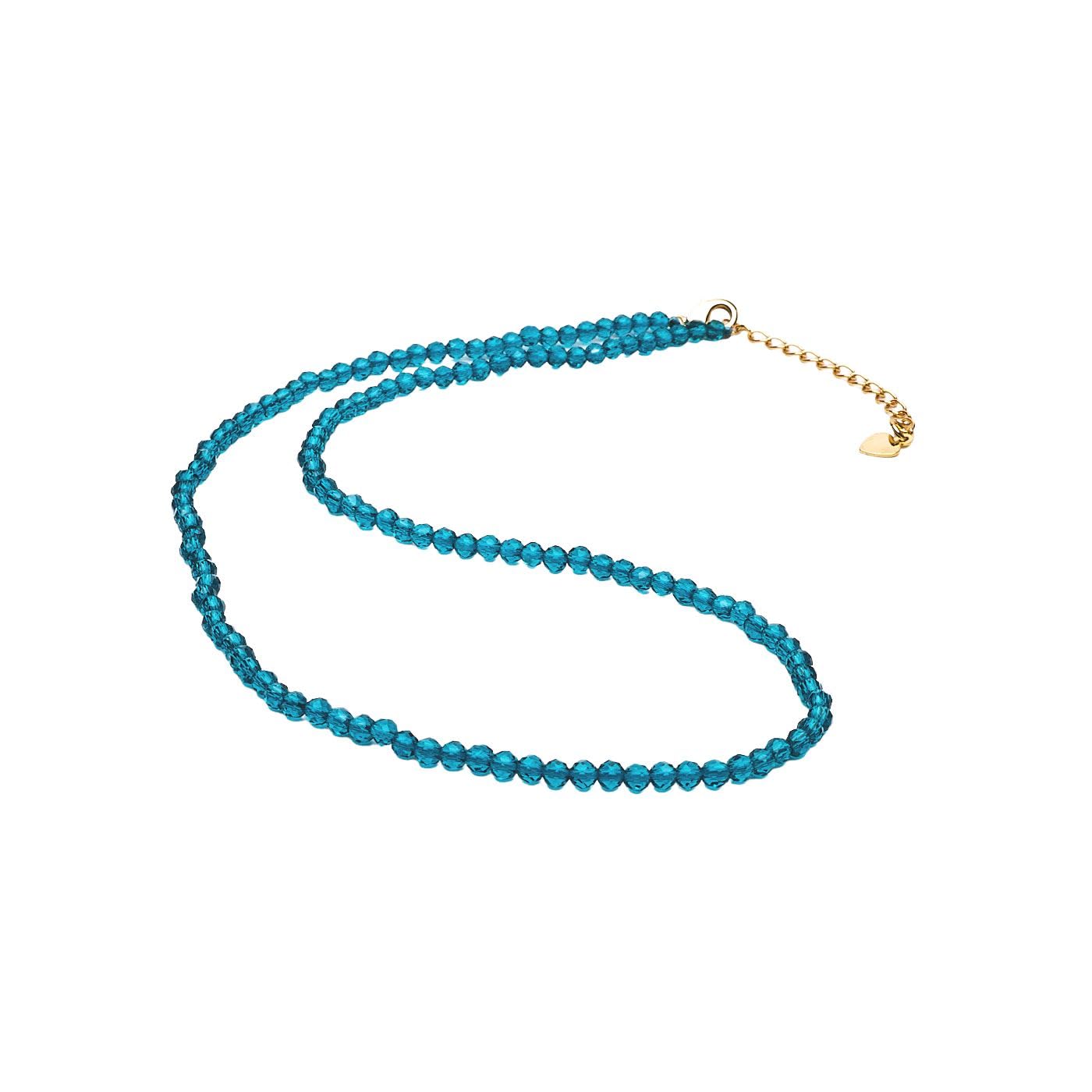 Gargantilla de Collar con Cuentas de Piedras Preciosas de Cristal para Mujeres y Niñas | Piedras Preciosas Naturales Hechas a mano Joyas de piedra natal de Cristal Curativo (Azul)