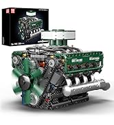 Mould King 10182 V8 Engine Model Kit That Works - Tank V8 Engine Replica Model, DIY STEM Mechanic...