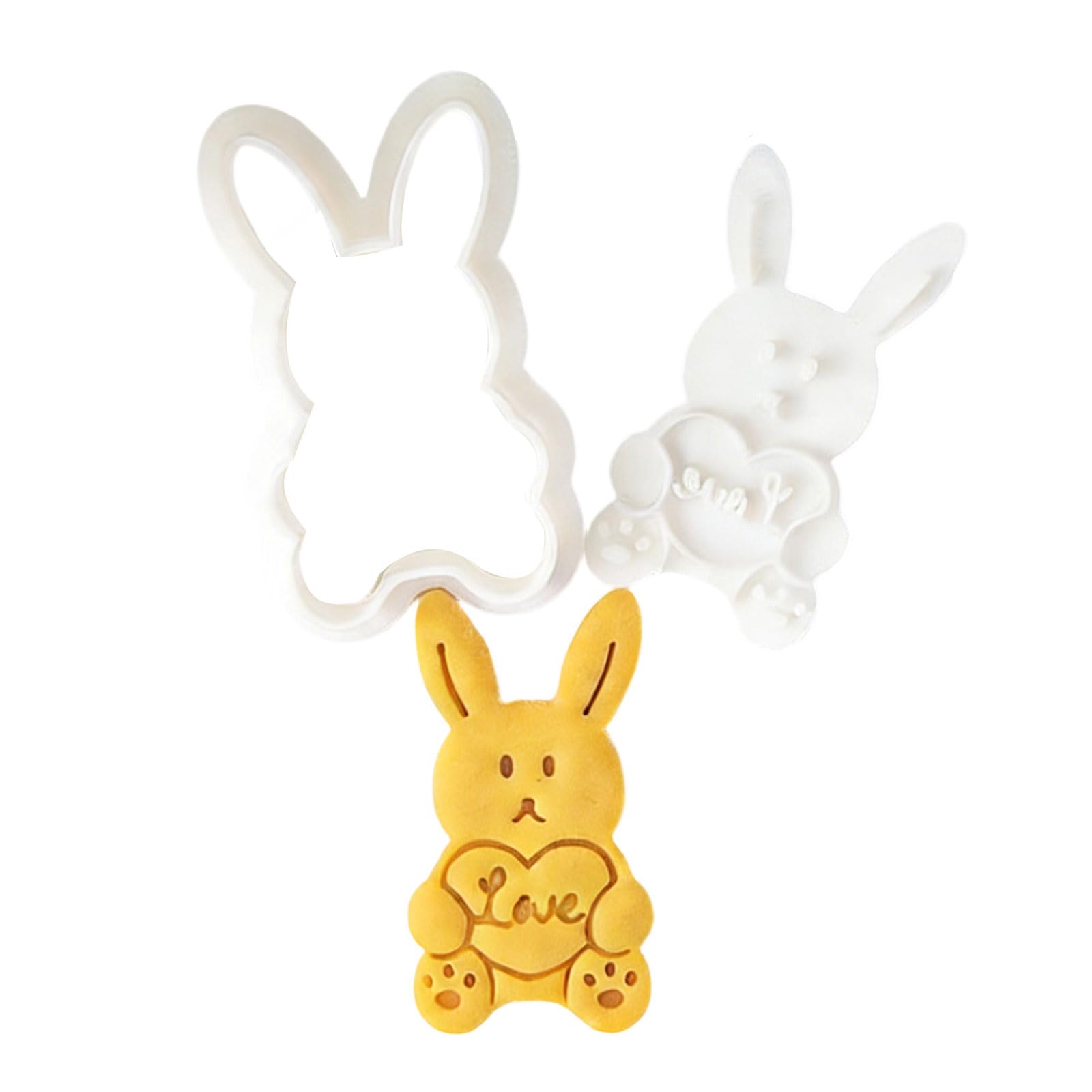 LUCKGONI Valentine's Day Cookie Set With Hugging Bear Rabbits And Cat Baking Accessory For Enthusiasts Easy To Use