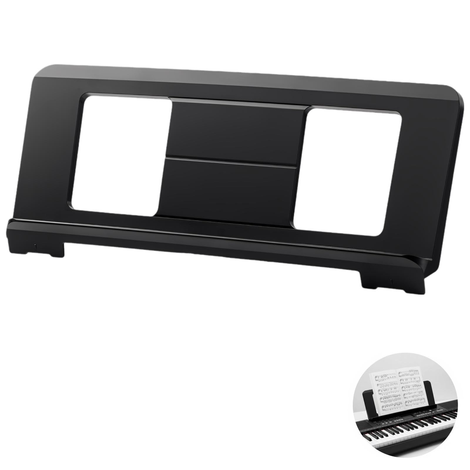 Supporto per tastiera elettronica, supporto per spartiti spessi, supporto per libri musicali
