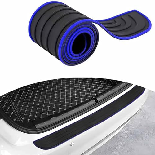 YXIOAHRM Car Rear Bumper Protector Guard for VW Golf VI Cabriolet (5K) 2011-2015, Rubber Rear Bumper Protector Trunk Door Entry Sill Guard Trim Cover Anti-Scratch Exterior Accessories