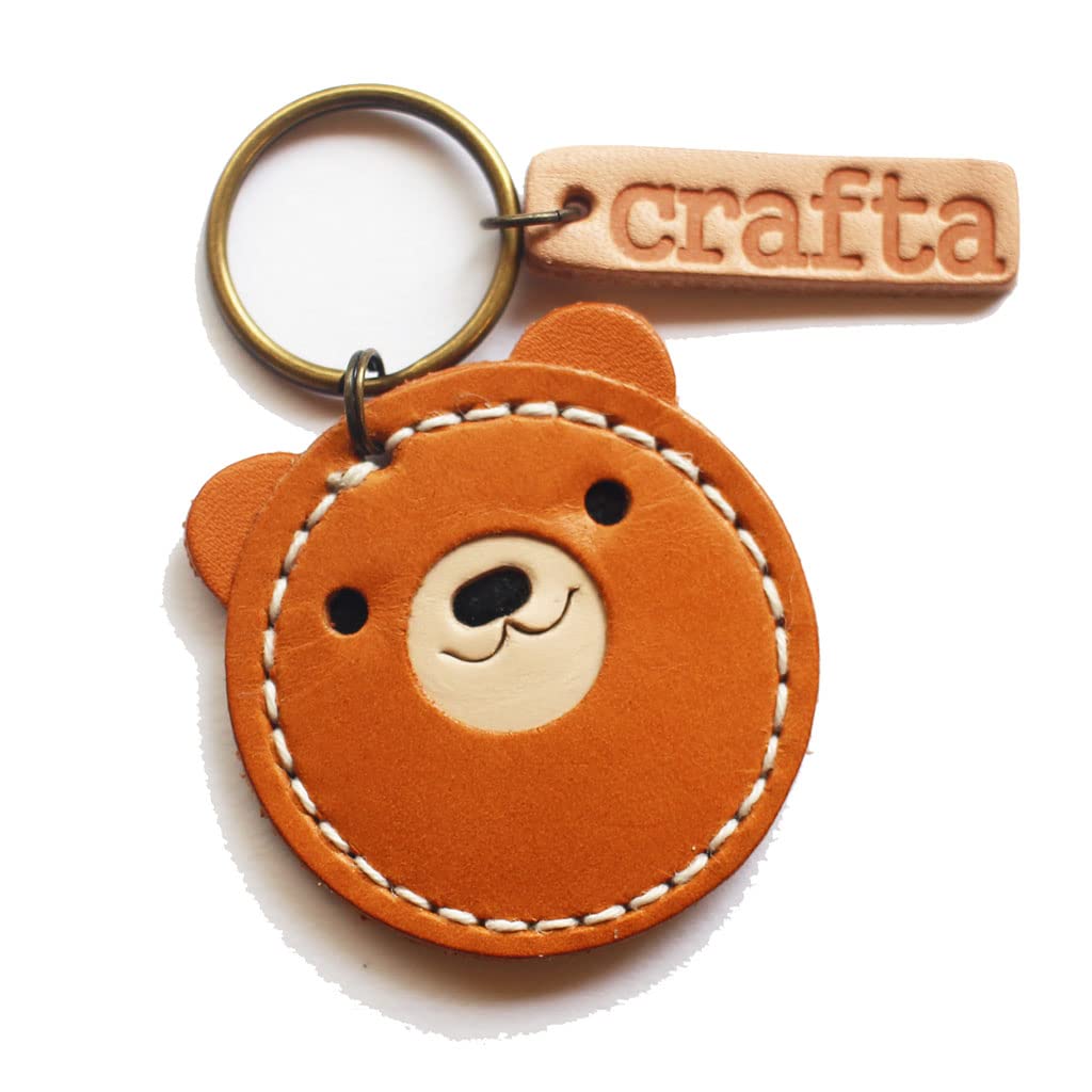 Amazon.co.jp: [crafta] 小銭が入るキーホルダー「コインくま」 (キャメル) : ファッション