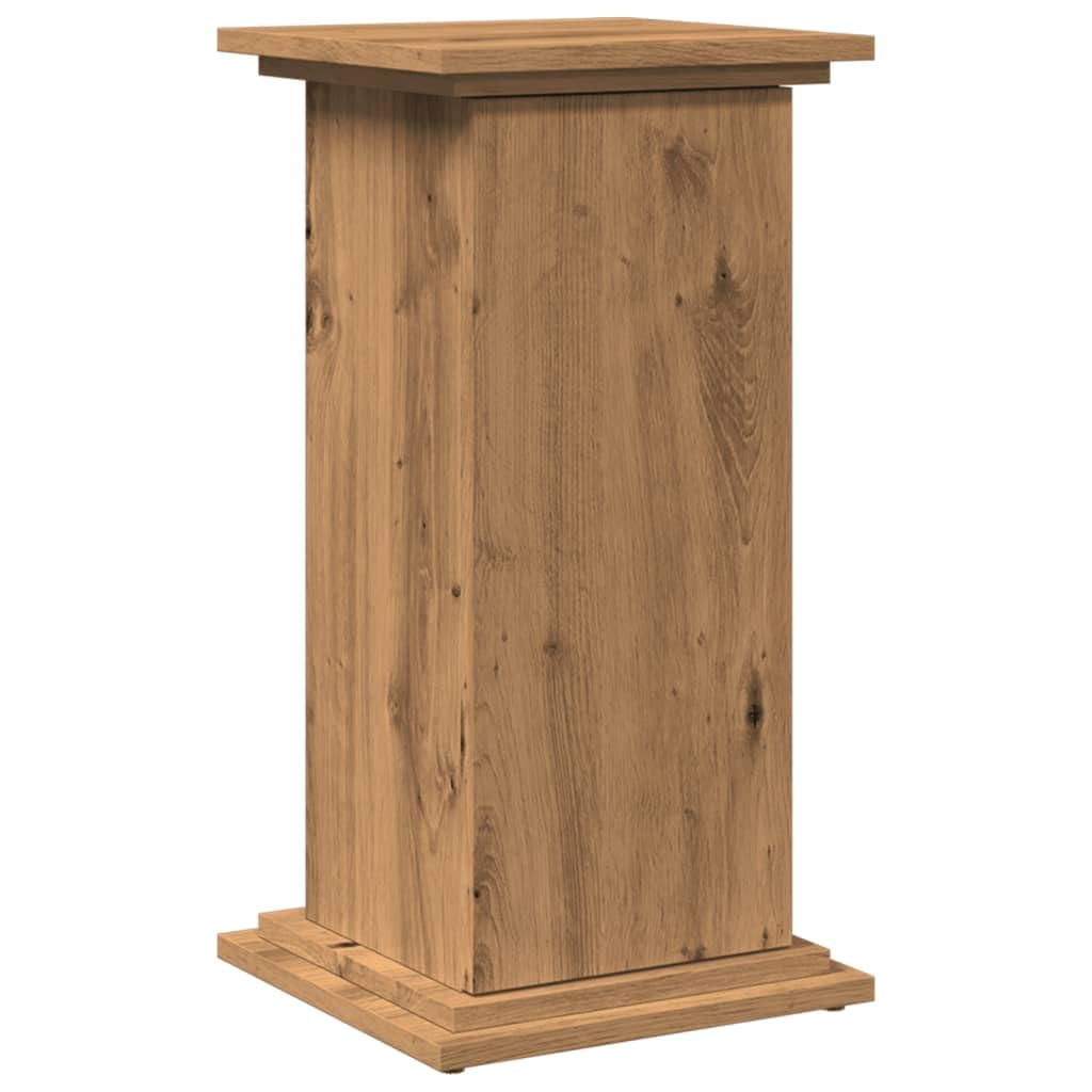 vidaXL Display Stand with Storage, Plant Stand for Living Room Hallway, Standing Shelf, Storage Cabinet, Display Cabinet, Artisan Oak Engineered Wood