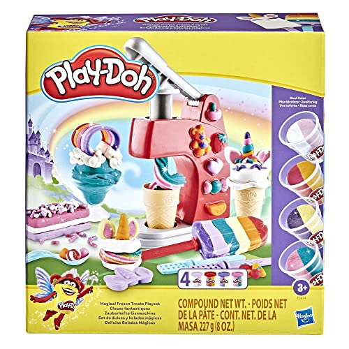 Play Doh Glaces Fantastiques Magical Frozen Treats Playset 4 Pots de Couleurs Doubles - vue 2