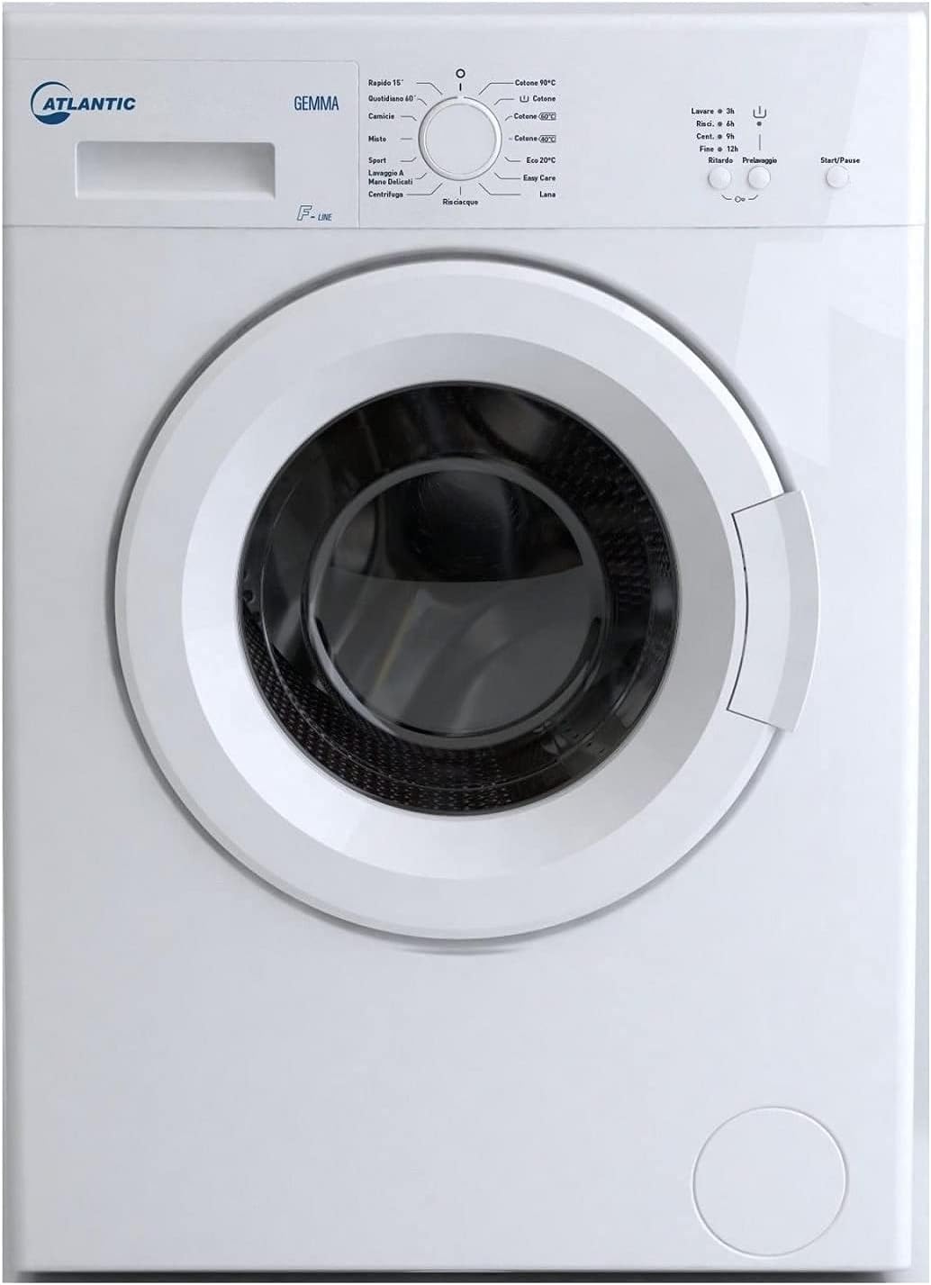 Lavatrice Atlantic GEMMA ECO-LINE.Y Capacità 6 KG Profondità 50 CM Programmi 15Classe Energetica D Lavatrice Atlantic GEMMA ECO-LINE.Y Capacità 6 KG Profondità 50 CM Programmi 15Classe Energetica D