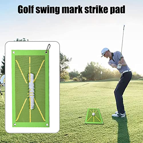 Golf Training Mat Swing Detection Batting, Premium Golf Impact Mat, Path Feedback Golf Practice Mats, Advanced Golf Hitting Mat Game And Gift For Home/Office/Outdoor Green #TOP4