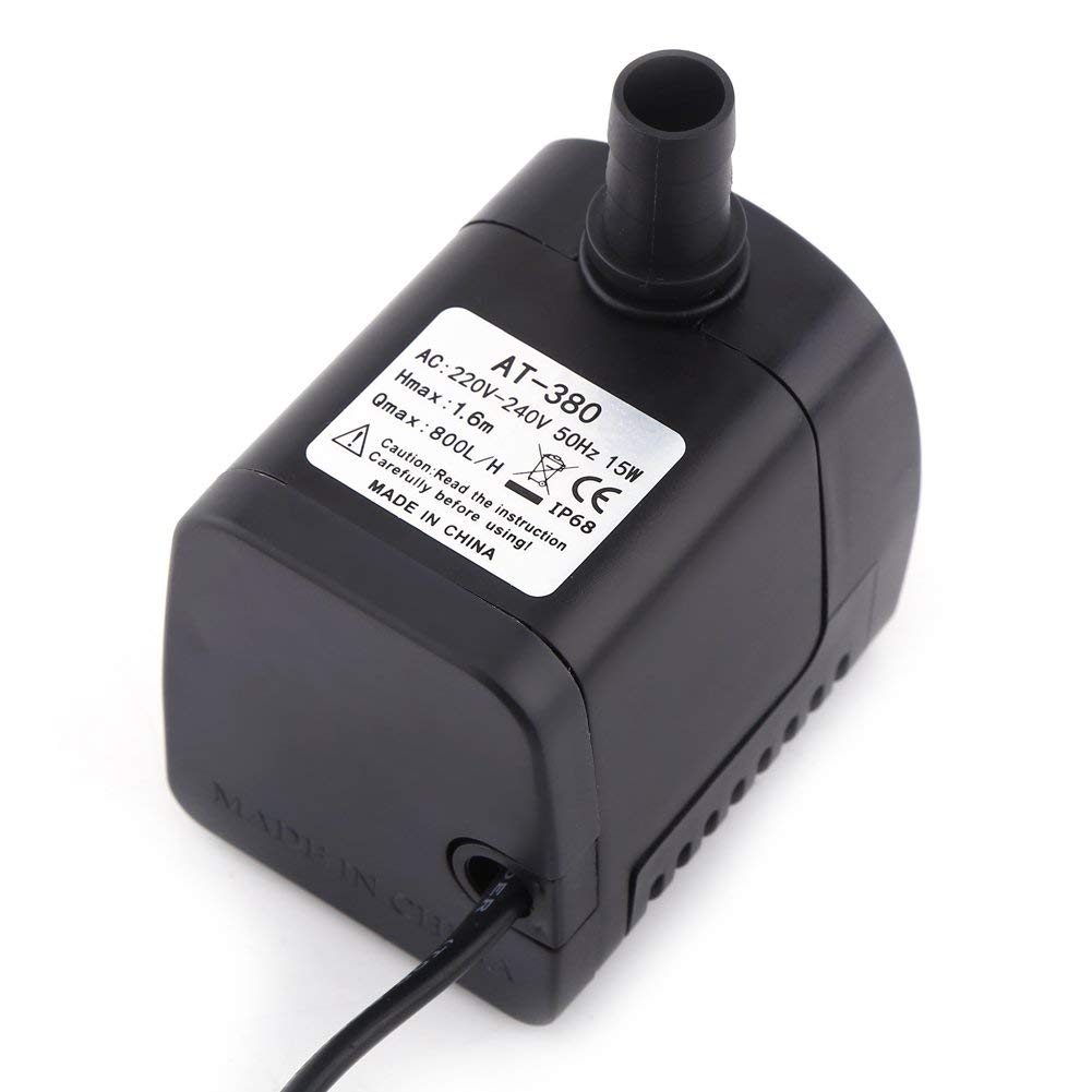 Mini Pompa Wodna Głębinowa, 220 V, 15 W, 800 l/h, do Basenów, Studni, Akwarium i Stawów Rybnych