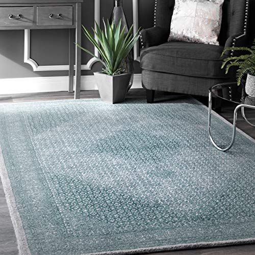 nuLOOM Reese Vintage Wool Rug, 5' x 8', Blue