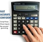 Victor Technology 1190 Standard Function Calculator, Black