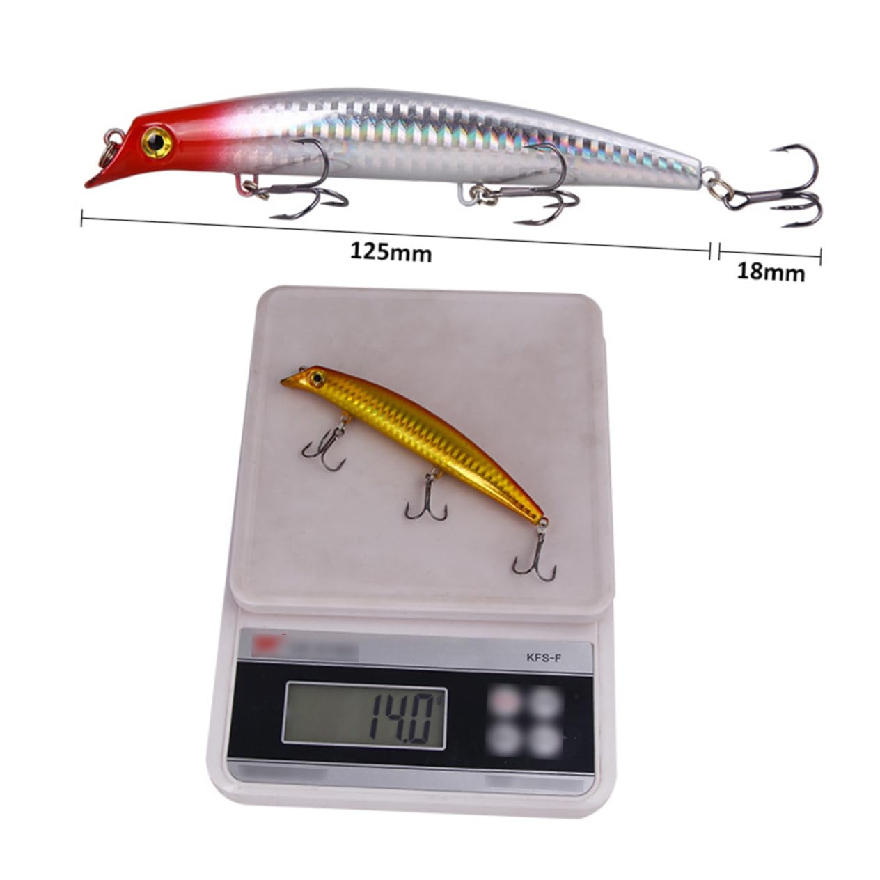 iplusmile Appâts d'escalade Appâts De Natation pour La Pêche Au Bar Meilleurs Leurres d'eau Leurres d'eau Salée Leurre Appât Leurre De Pêche À La Nage Leurres d'eau Douce 6