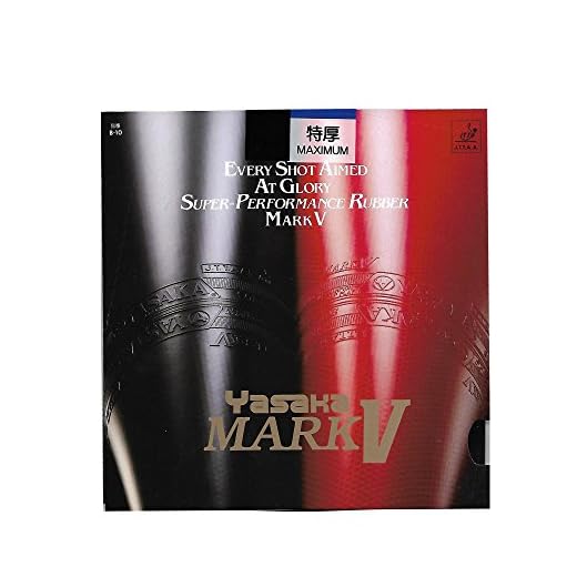 Yasaka Mark V 30 Table Tennis Rubber (Black, Max)