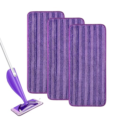 CATOR 3 almohadillas reutilizables para fregona Swiffer WetJet Wood, almohadillas de microfibra para fregona, fregonas de microfibra de repuesto,almohadillas de microfibra lavables con patrón de ondas