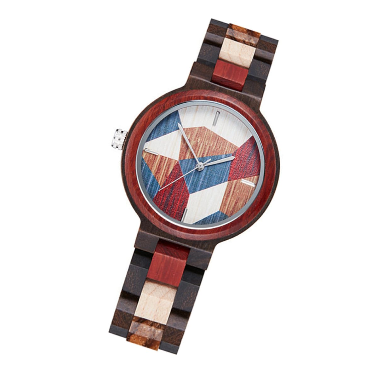 Reloj de Pulsera de Cuarzo Diseño Único de Madera y Vidrio, Elegante y Preciso Tipo de Ocasiones y Ropa
