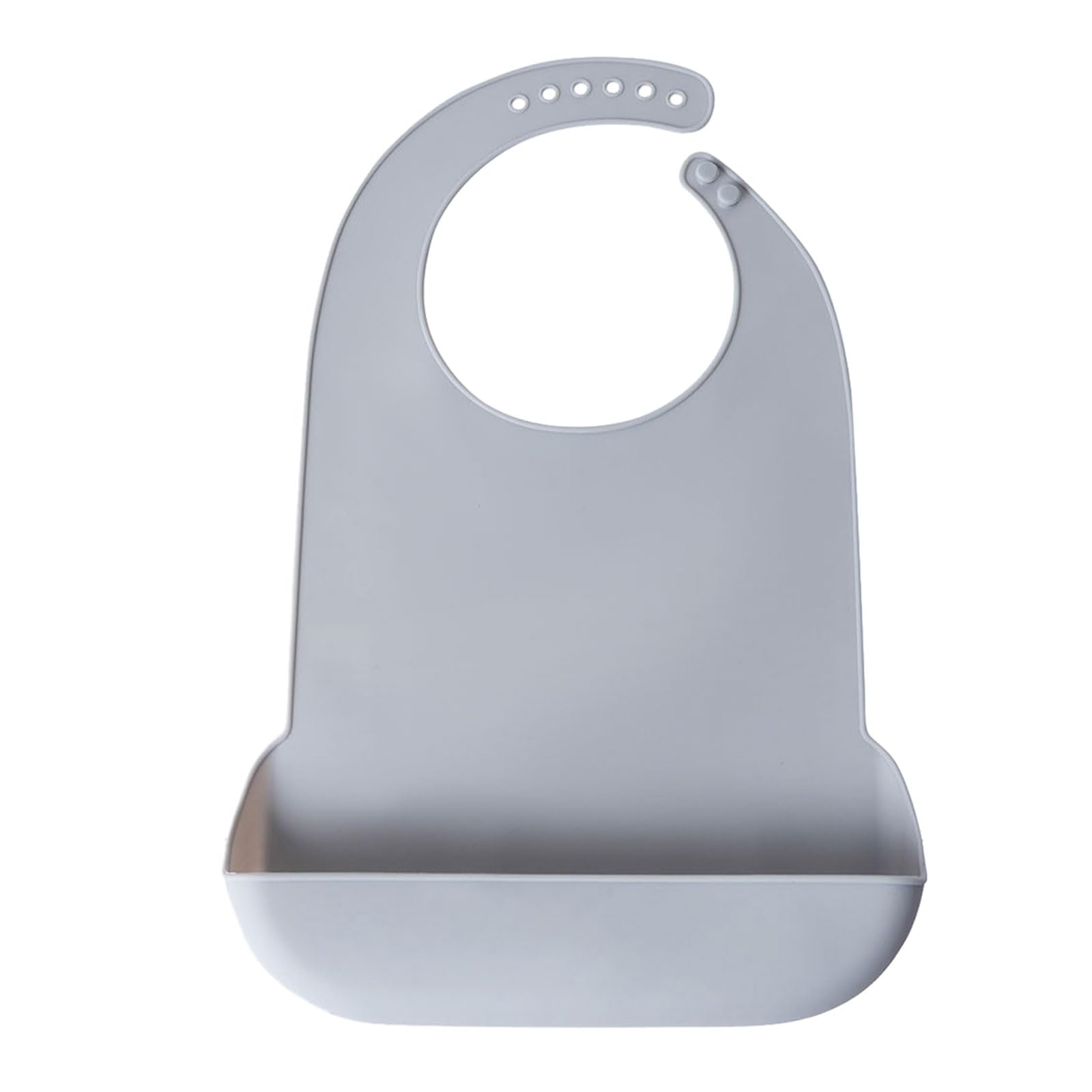 Hredyqw Food-grade Silicone Adult Bib Waterproof Burp Cloth with Food Catcher Part 3D Elderly Feeding Apron