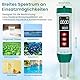 PlayDen PH Messgerät Wasser, PH/TDS/EC/Salzgehalt/Thermometer 5 in 1 pH Wert Messgerät mit LCD-Display, Automatischer Temperatur Kompensations pH Pool Tester, Hochpräziser Trinkwasser Wassertester