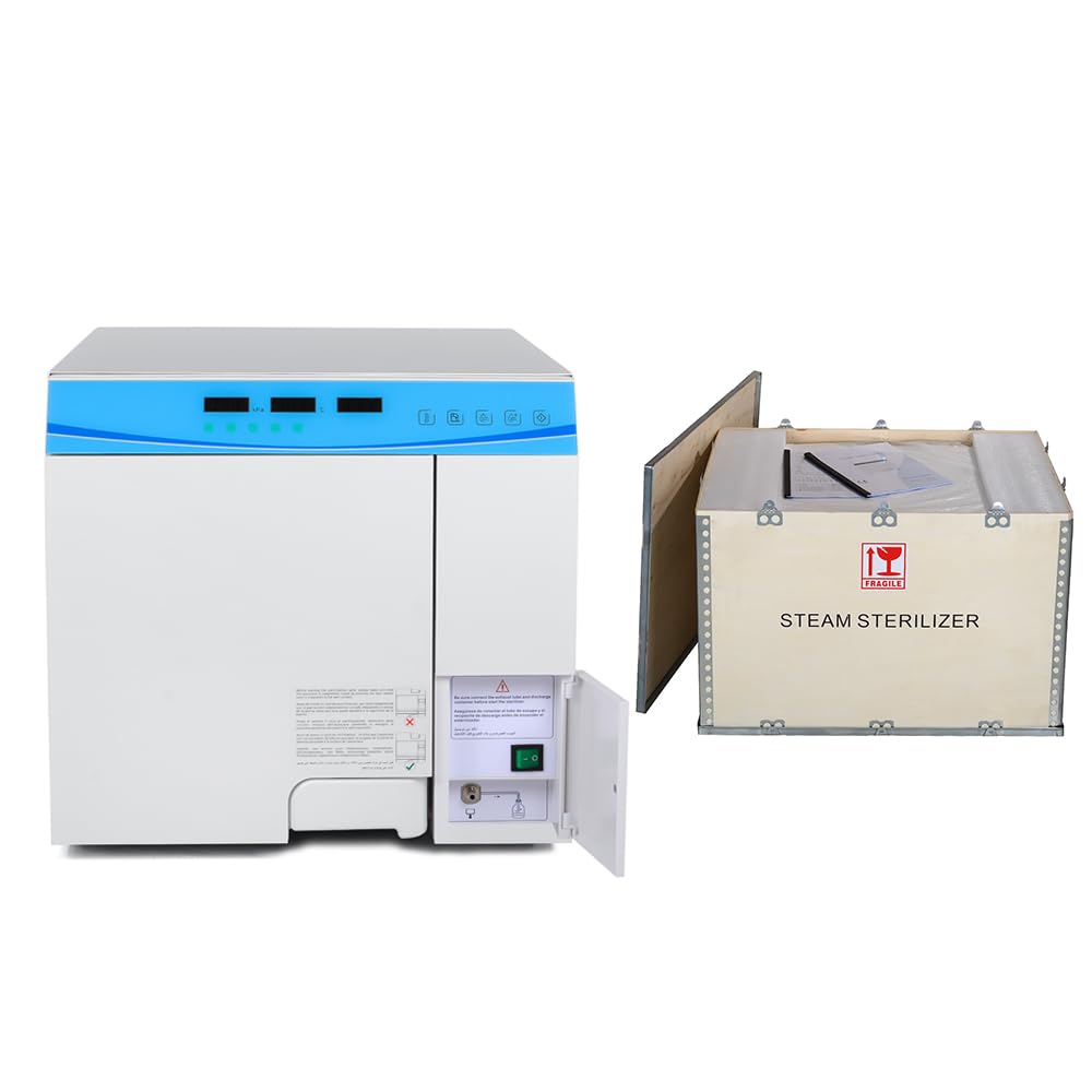 18L/23L Class N Semi Autoclave Lab Equipment Digital Tabletop Steam Sterilizer with Drying Time by Heating Funciton E0718B/E0723B (18L)