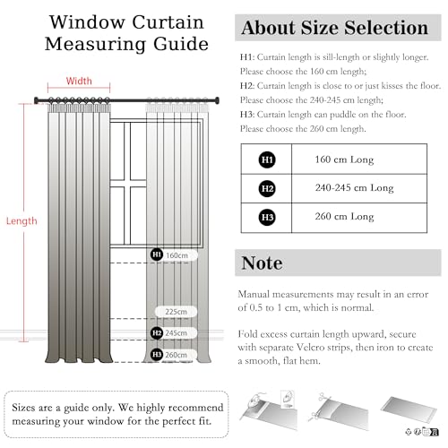 MYSKY HOME Vorhänge Leinenoptik Gardine Wohnzimmer mit Kräuselband Halbtransparent Vorhang 2er Set H 160 x B 140 cm Natürlicher Stil Gardinen Linen Curtains, Dunkelblau