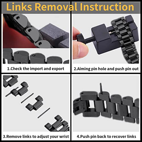 Chainshouse Men Id Bracelet 15Mm Wide Medical Bar Bangle Cool Black Chunky Bracelet #TOP4