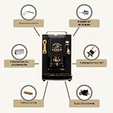 FABER COFFEE MACHINES PRO Total Deluxe Cafetière en laiton, 44 mm Ese Papier (Noir) - 7