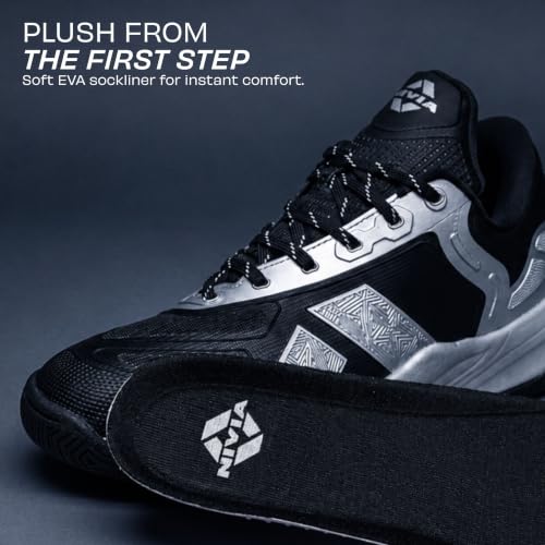 Image of Nivia Starliner Basketball Shoes for Men & Women with Seamless TPU and Mesh Upper, TPU Heel Stability Frame and Strong Rubber Outsole for Indoor & Outdoor Court Play