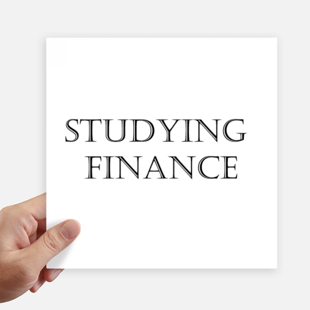 Autocollant carré étude finance DIYthinker 20 cm stickers multicolores x4