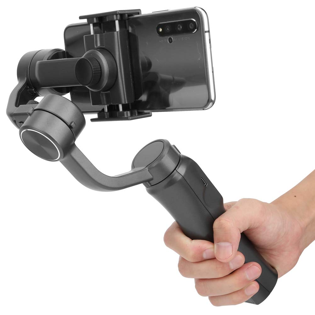 Estabilizador de cardán para teléfono Inteligente, cardán de Mano de 3 Ejes con Soporte para grabación de Video, reconocimiento Facial para para teléfonos Inteligentes de Menos de 6 "