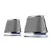 Satechi Dual Sonic Speaker 2.0 Channel Computer Speakers - Compatible with iMac, 2015 MacBook Pro, MacBook Air, Dell, HP XPS, Sony, Samsung, Asus and More (Silver)