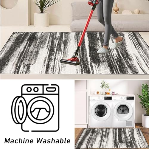 Alfombra pasillo antideslizante de 65 x 200 cm lavable y anti manchas para suelo de cocina 7