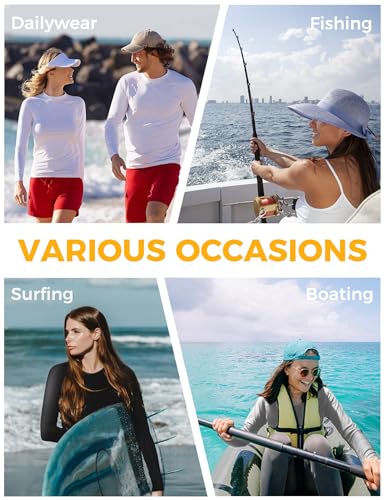 Auruza Rash Guard For Women Upf50+ Sun Shirt, Long Sleeve Uv Protection Shirts Women Quick Dry Workout Shirts Hiking Swimming Tops thumb #6