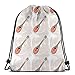 Sport-Sac À Dos Guitare Musique Rock Vintage Sac De Gym À Cordon Unique Sac À Cordon Serrage Sports Sac À Dos pour L'École, École, Le Jardin d'enfants, 36X42Cm