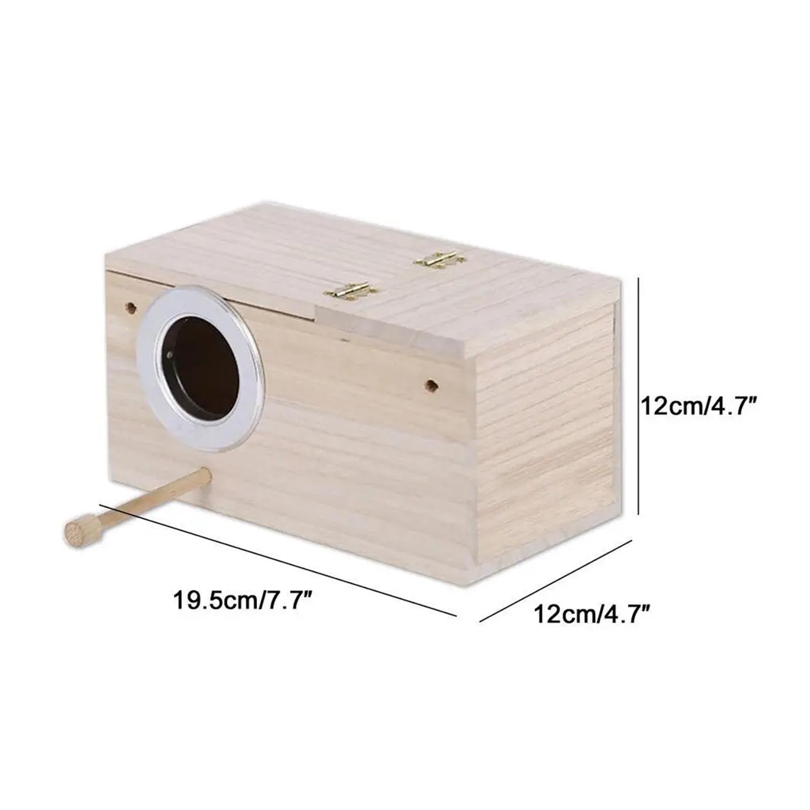 Cassetta nido per uccelli in legno Nido di sicurezza for uccelli in legno for cocorite, nido for, tradizionale in for