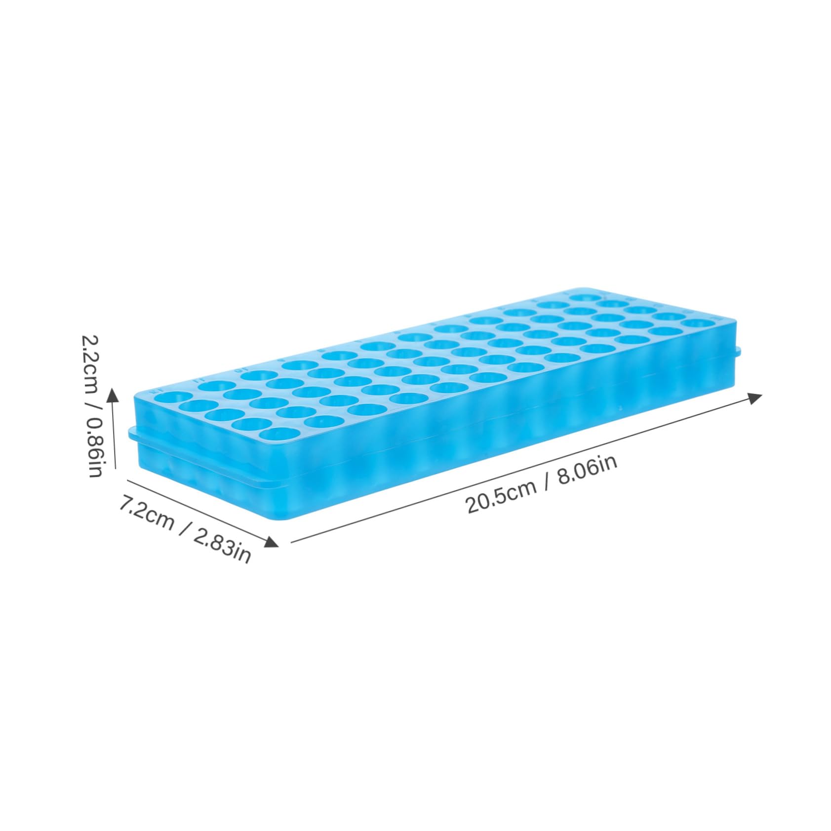 Mobestech 2 Stück Reagenzglasgestell Labor 60 Löcher Zentrifugenröhrchenhalter aus Robustem Material Wiederverwendbar für 0,5 Ml bis 2 Ml Röhrchen Praktischer Organizer für Proben und Laborgebrauch