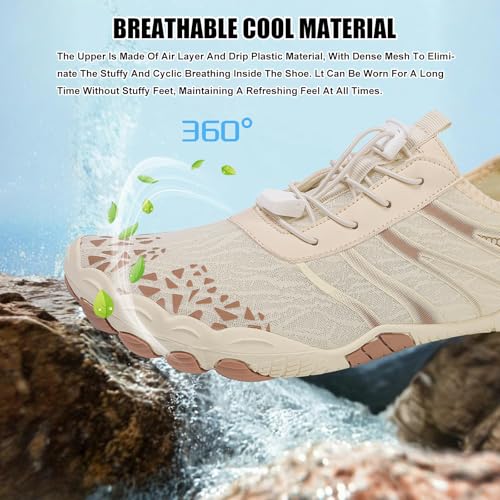 Image of Hike Barefoot Shoes Women Men Pro Water Footwear Wide Toe Box Non-Slip Unisex Athletic Outdoor Running Shoes