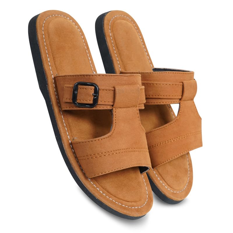 Image of DFR Sandals for Men, Daily Use Comfortable Ethnic Rajasthani Mens Slippers