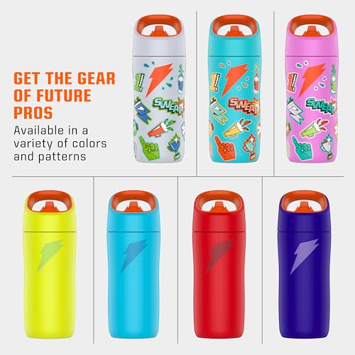 Gatorade Kids' Rookie Metal Water Bottle, 12oz, Stainless Steel Bottle, Double-Wall Insulation, Vacuum Insulated, Thermo Mug - image 8