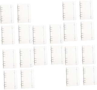 VILLCASE 20 Peças Capa Protetora Recarregável Fichário De Diário Fichário Pessoal Capa De Planejador Capa De Bloco De Notas Capa De Fichário De Economia Capa Transparente De Couro Diário